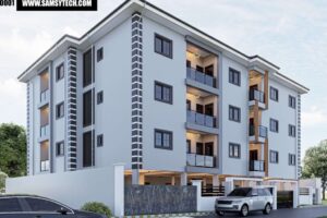 Architectural Plan for a Four-Story Apartment Building 01 4