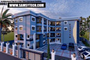 Architectural Plan for a Four-Story Apartment Building 02 1
