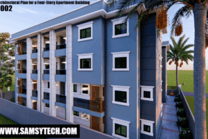 Architectural Plan for a Four-Story Apartment Building 02 2